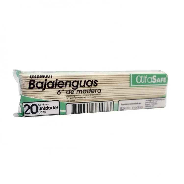 BAJALENGUA DE MADERA X 20