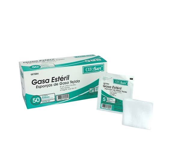 GASA TEJIDA ESTERIL 3X3 X 5 PAQ X 50