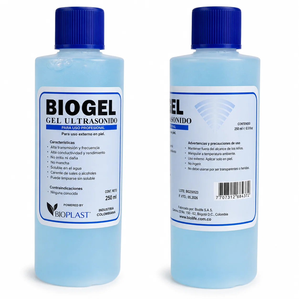 BIO GEL DE CONDUCTIVIDAD 250CC