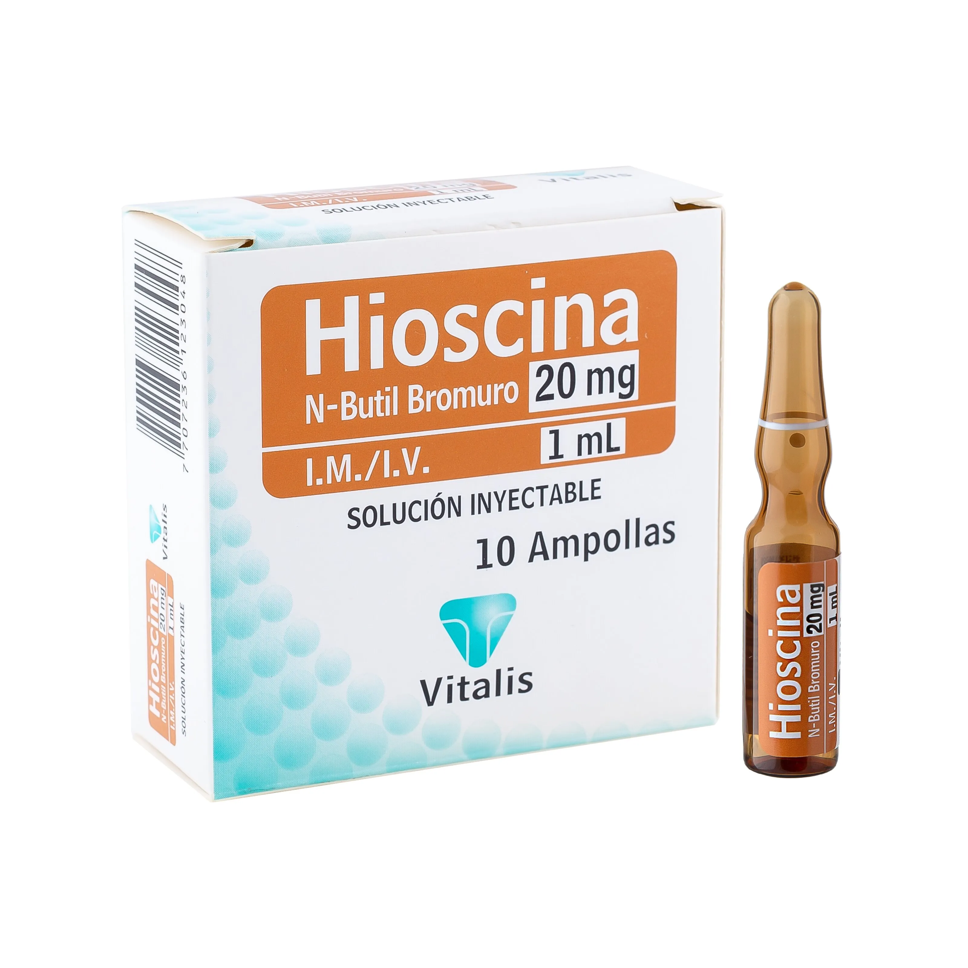 HIOSCINA BUTIL BROMURO 20MG/1ML