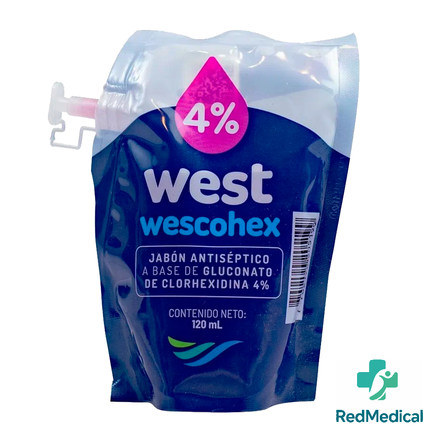 WESCOHEX JABON 4% 120ML BOLSA