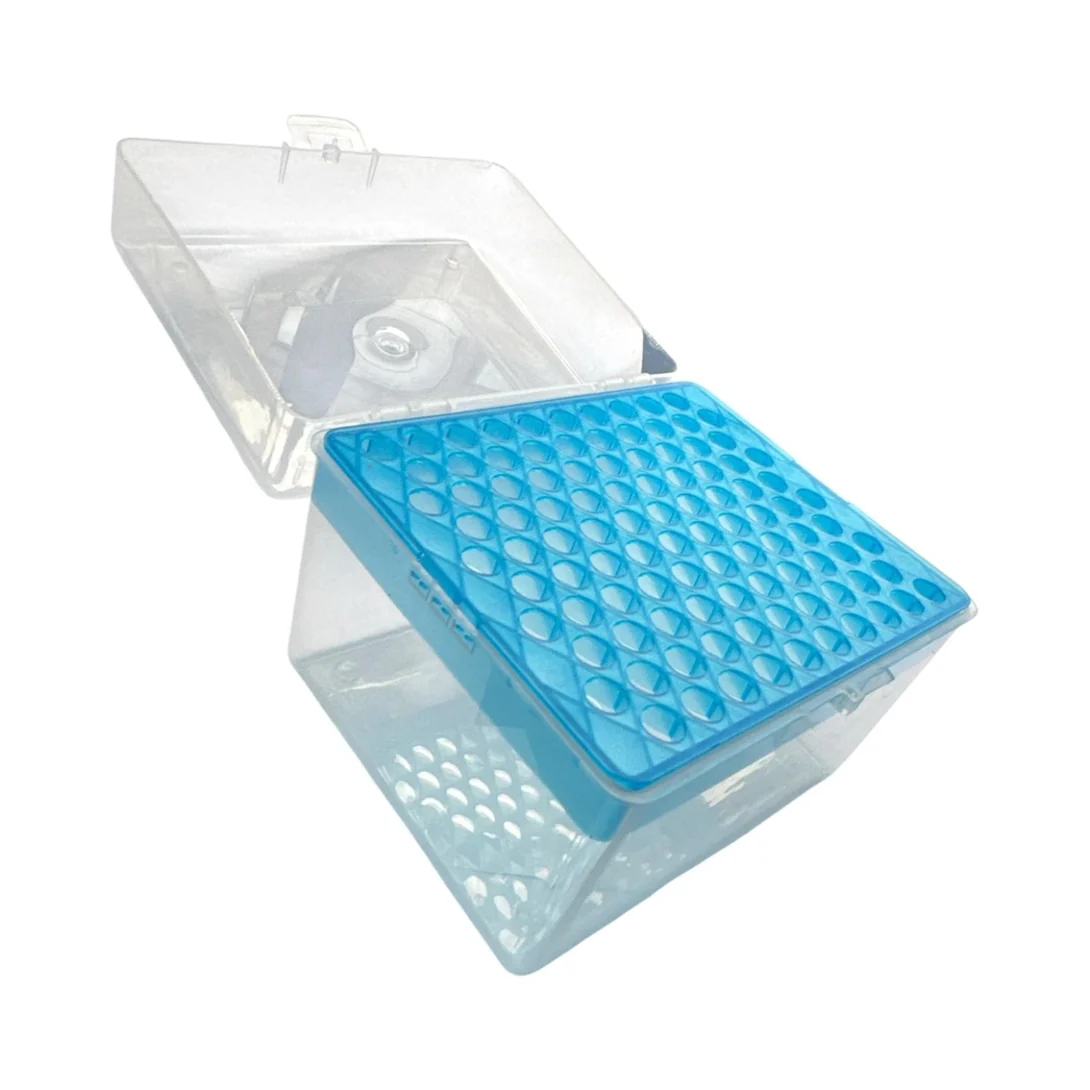 CAJA (RACK) PARA 100 PUNTAS AZULES
