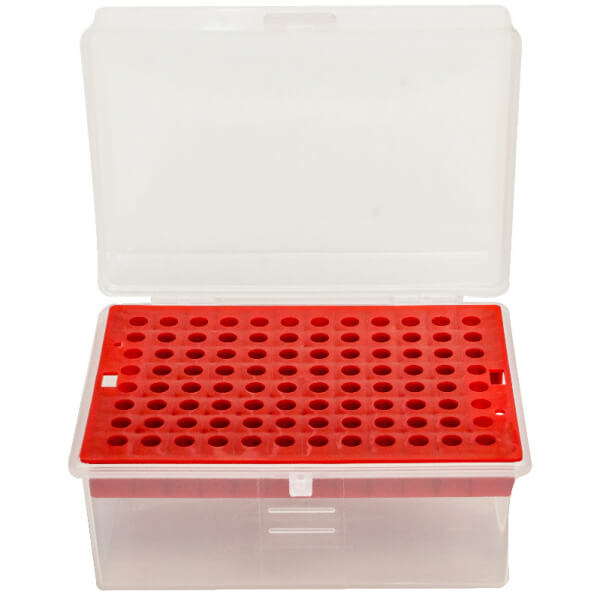 CAJA (RACK)  PARA 96 PUNTAS AMARILLAS
