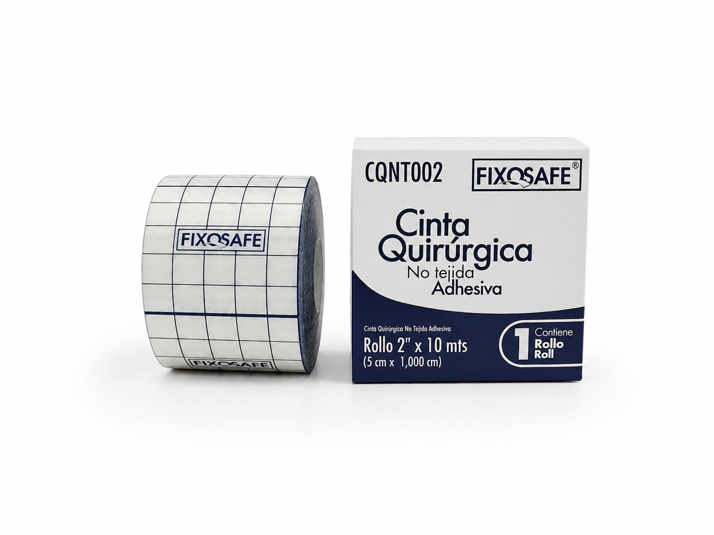 CINTA NO TEJIDA ADHESIVA FIXOSAFE ROLLO 2*10MTS