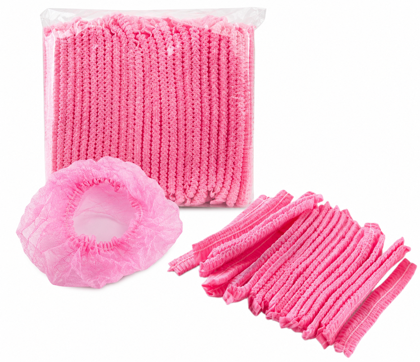 GORRO TIPO ORUGA ROSADO