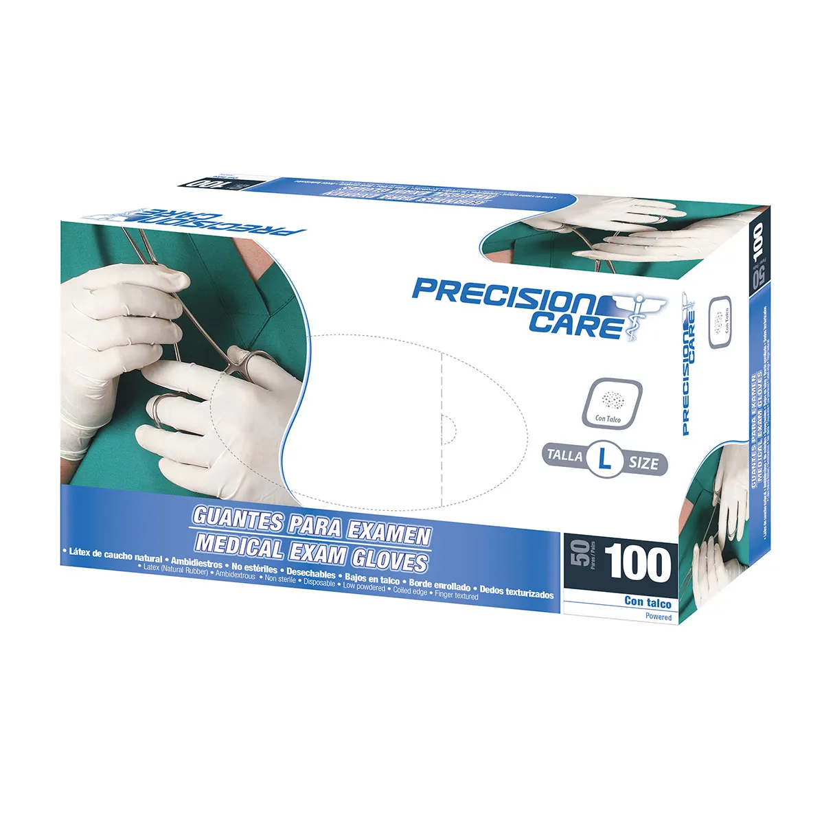 GUANTES LATEX TALLA L PRECISION
