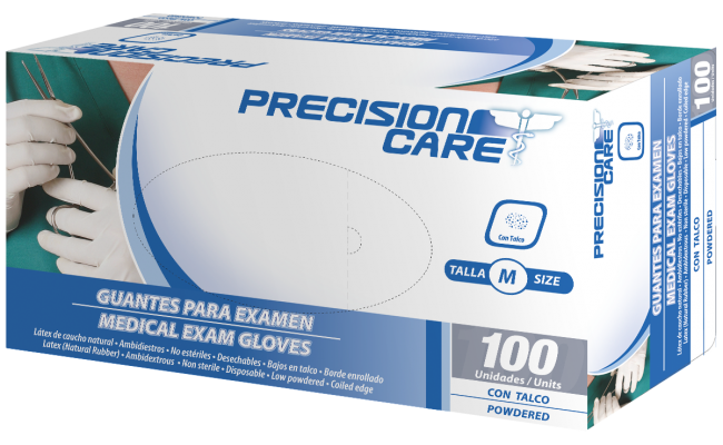 GUANTES LATEX TALLA M PRECISION