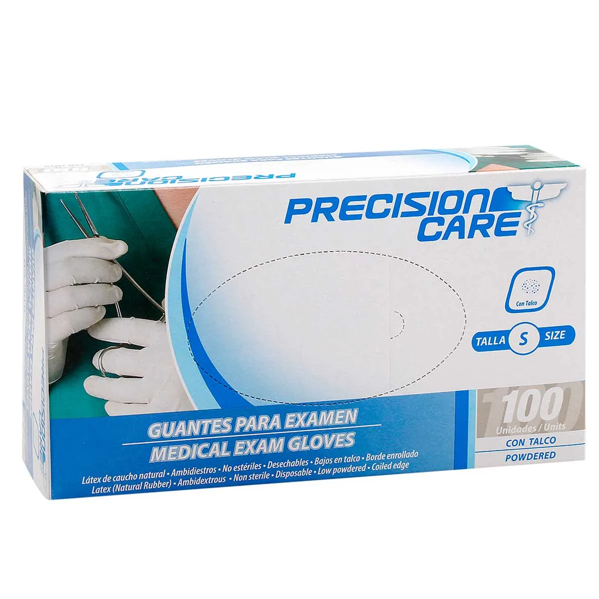 GUANTES LATEX TALLA S PRECISION