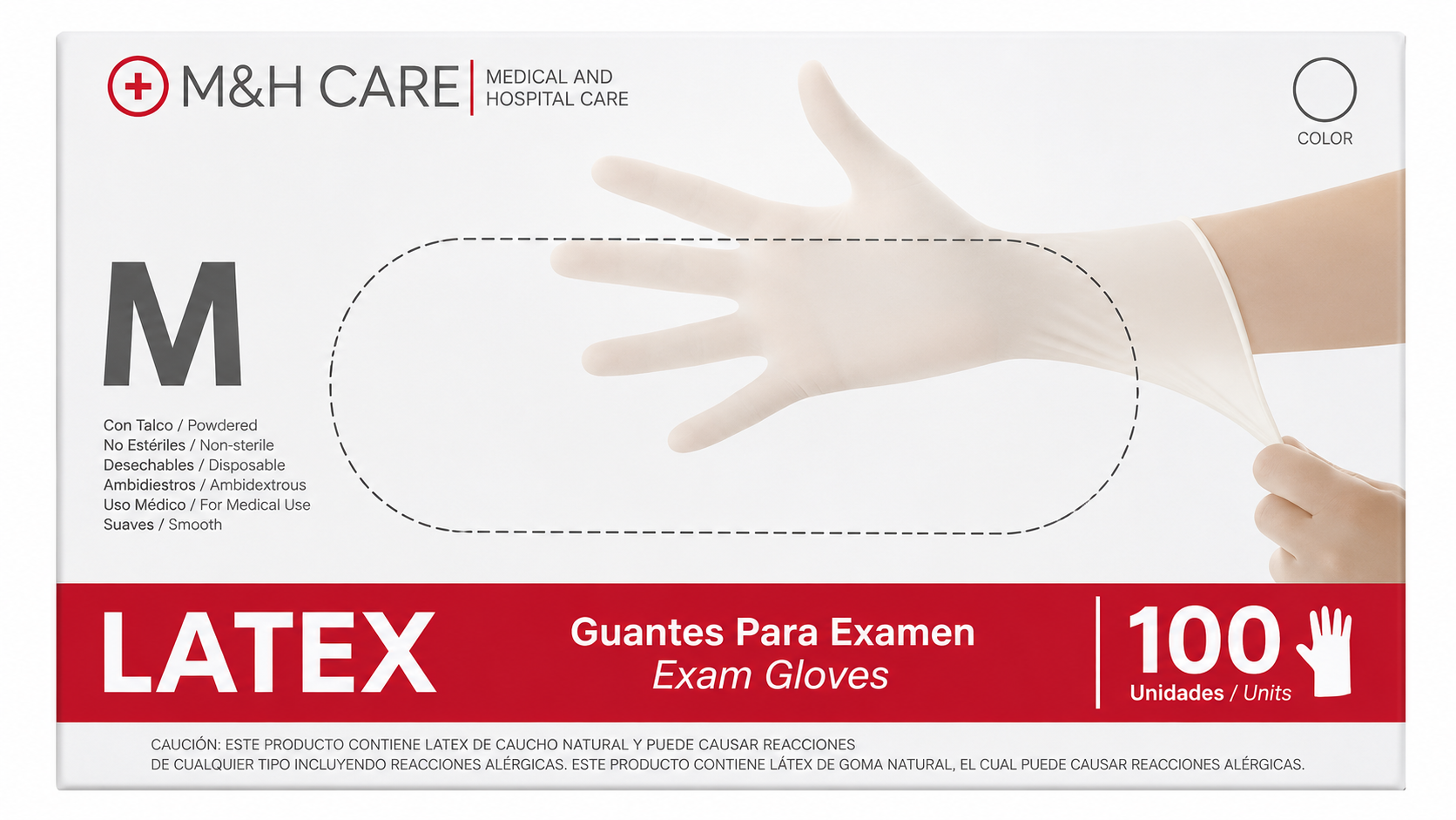 GUANTES LATEX TALLA M