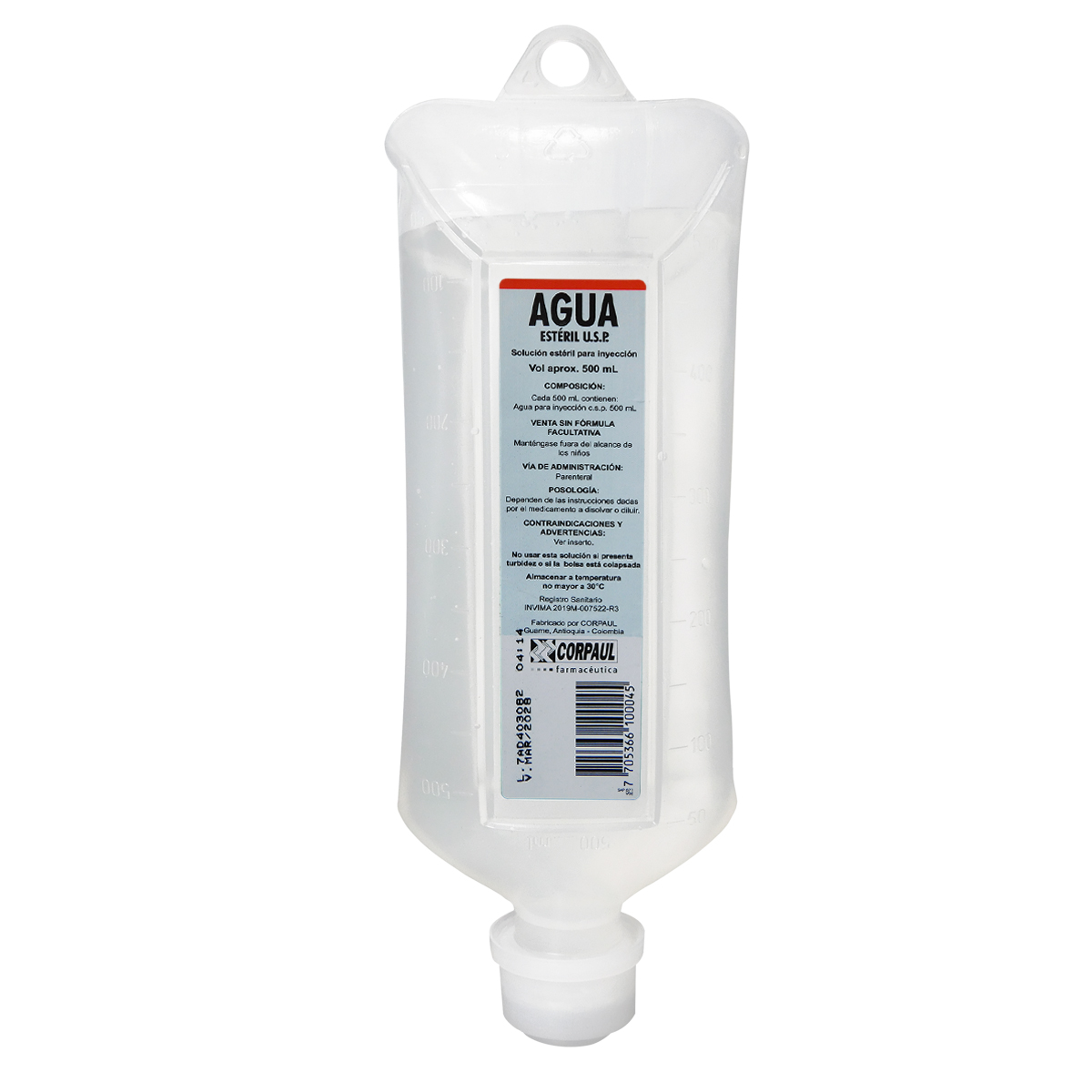 AGUA ESTERIL X 500ML