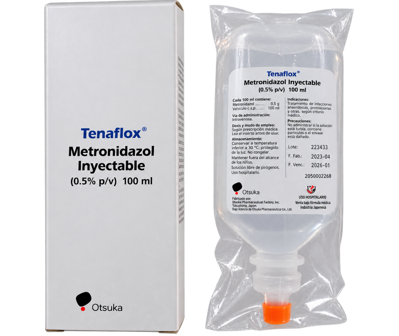 METRONIDAZOL 500MG INY 100ML